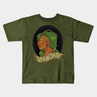 Green Witch Kids T-Shirt